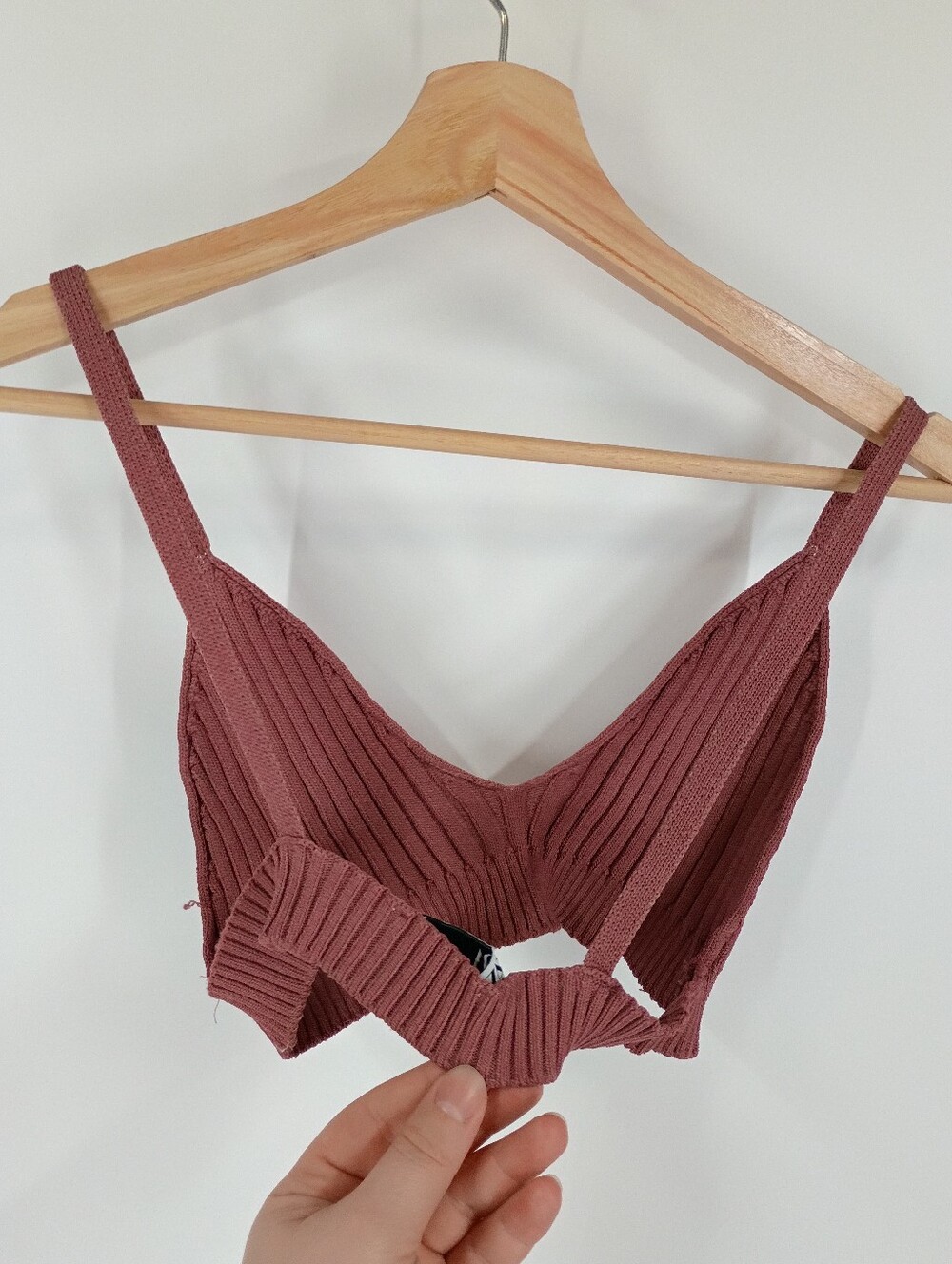 Zara Ribbed Knit Bralette - Picture 5 of 5